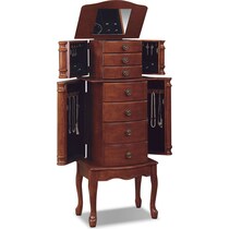 ivy dark brown jewelry armoire   