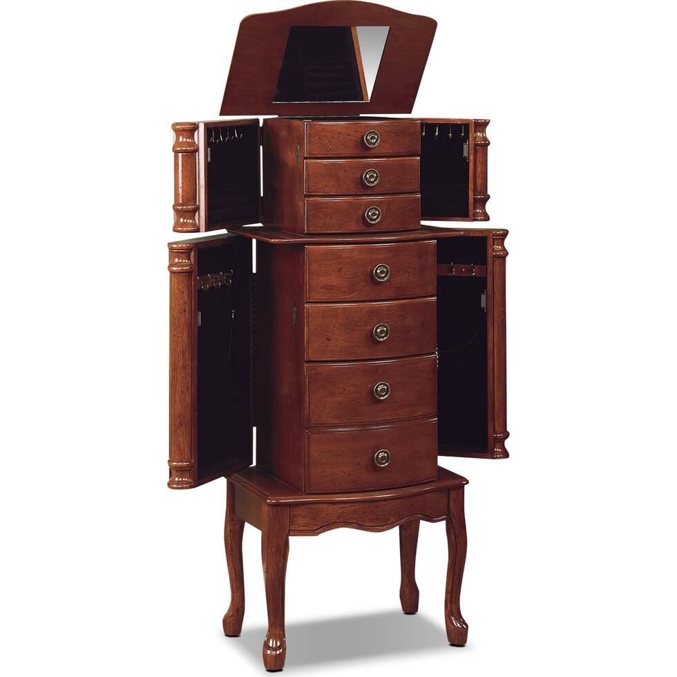 ivy dark brown jewelry armoire   