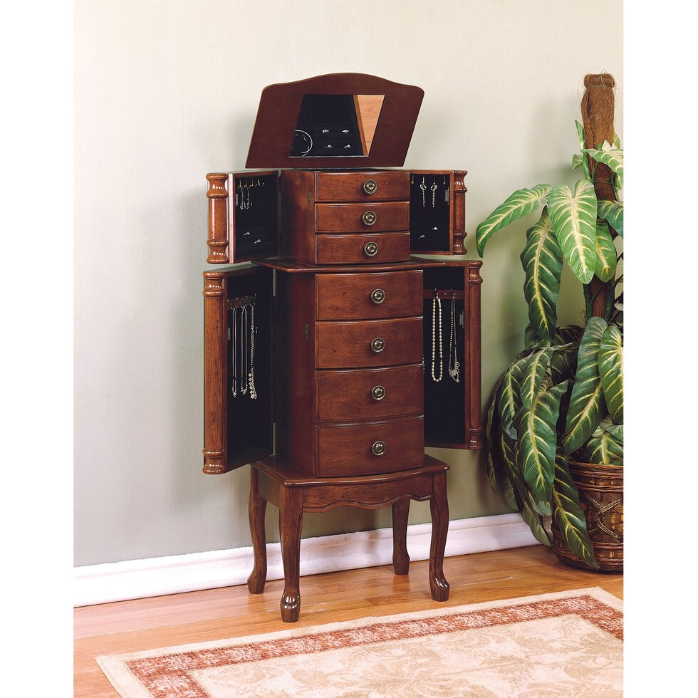 ivy dark brown jewelry armoire   