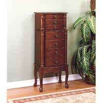 ivy dark brown jewelry armoire   