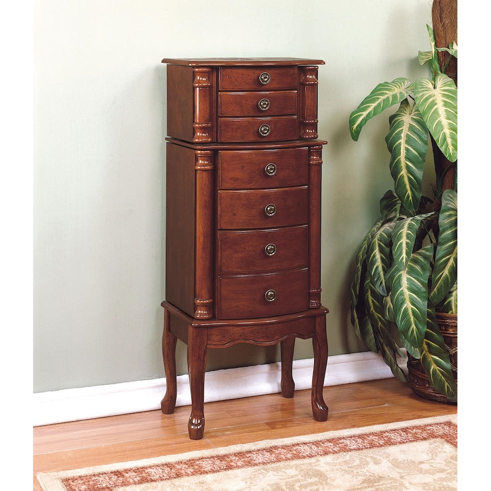 ivy dark brown jewelry armoire   