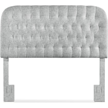 ivy gray full queen headboard   