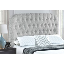 ivy gray full queen headboard   