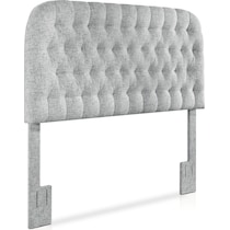 ivy gray full queen headboard   