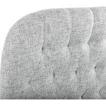 ivy gray full queen headboard   