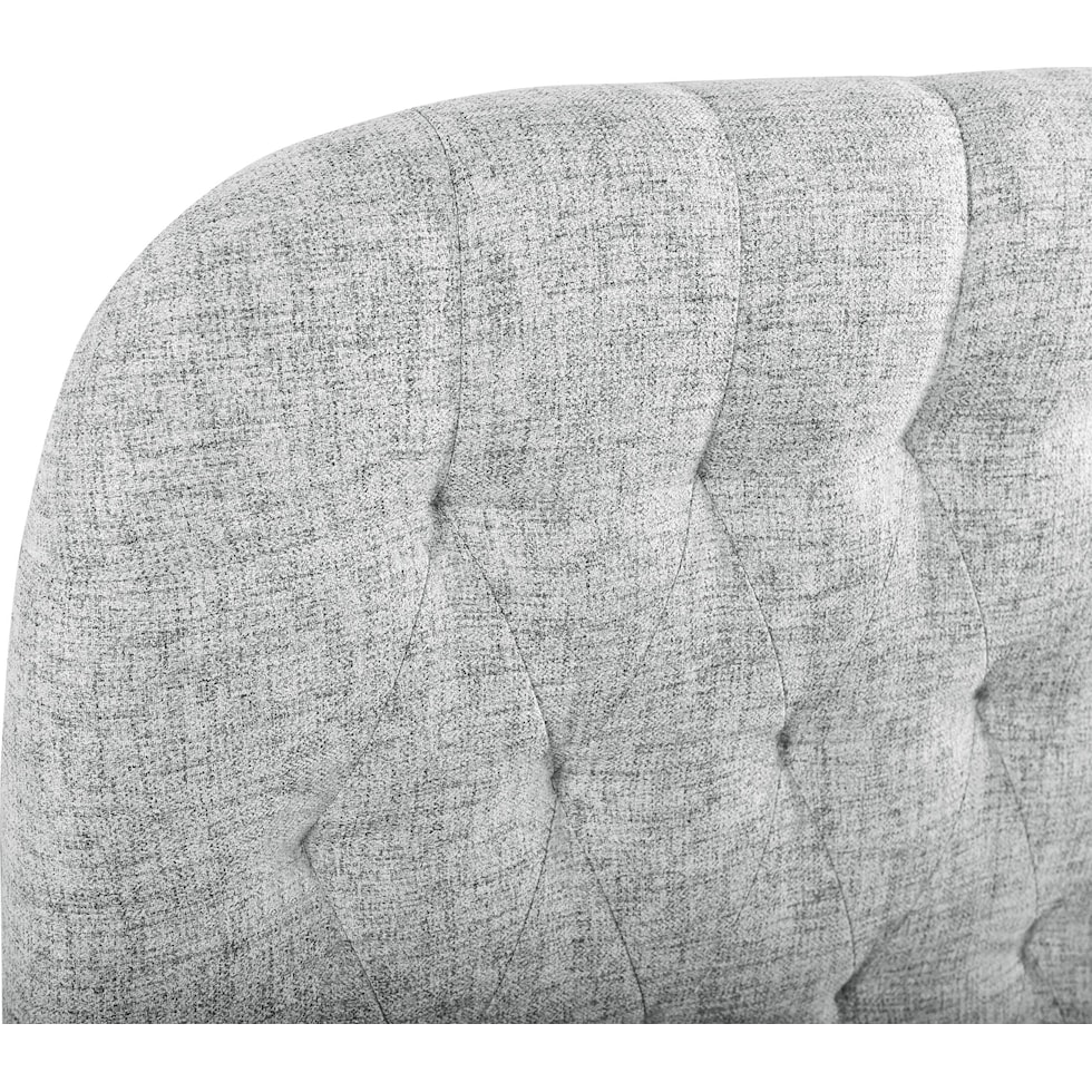 ivy gray full queen headboard   