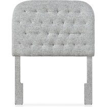 ivy gray twin headboard   