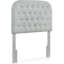 ivy gray twin headboard   
