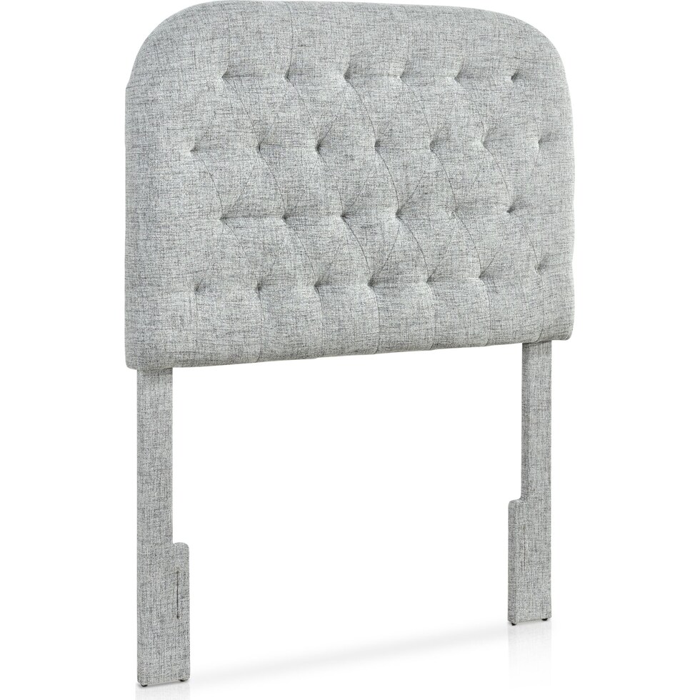 ivy gray twin headboard   