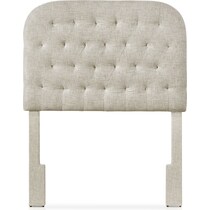 ivy gray twin headboard   