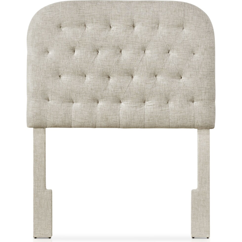 ivy gray twin headboard   