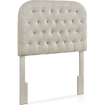 ivy gray twin headboard   