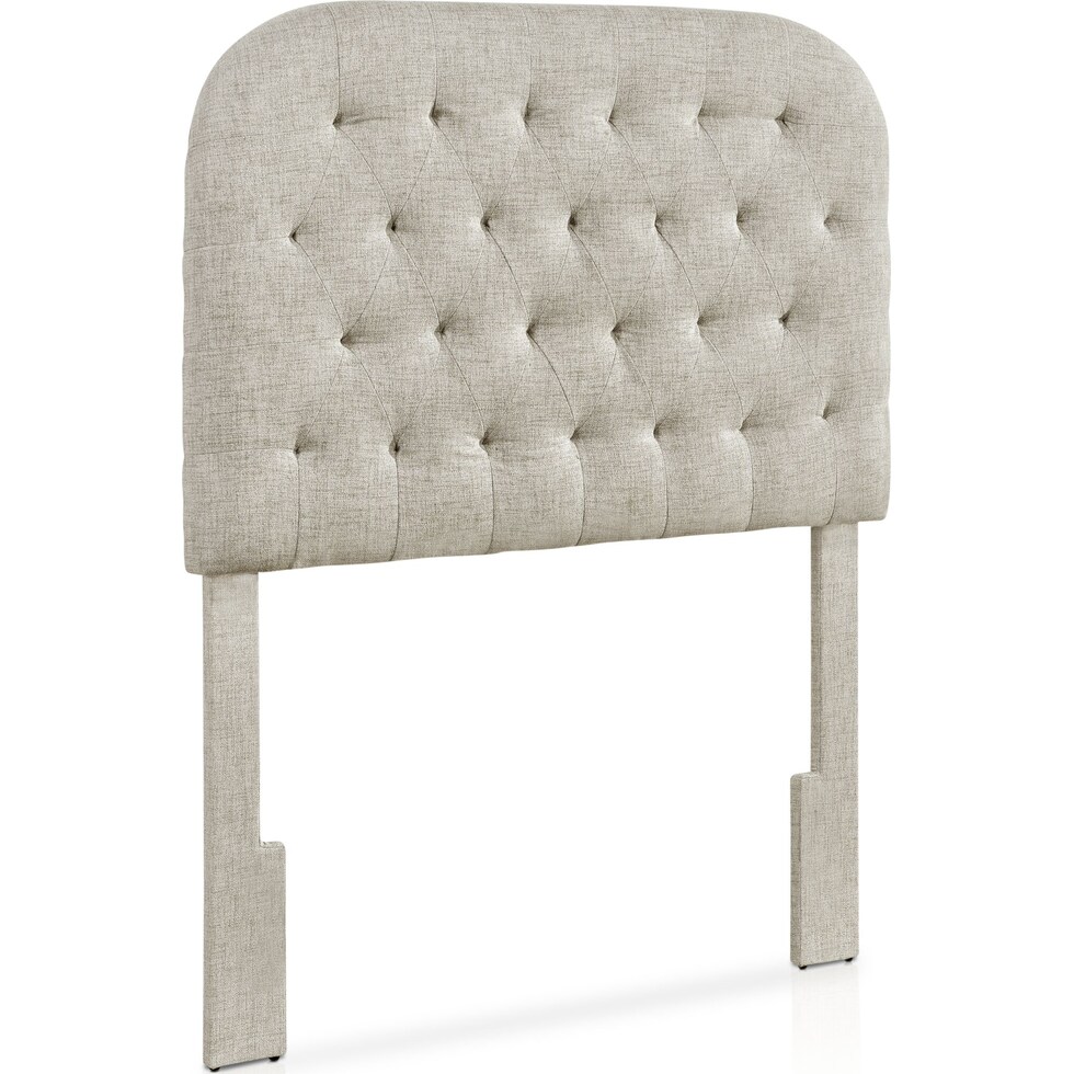 ivy gray twin headboard   