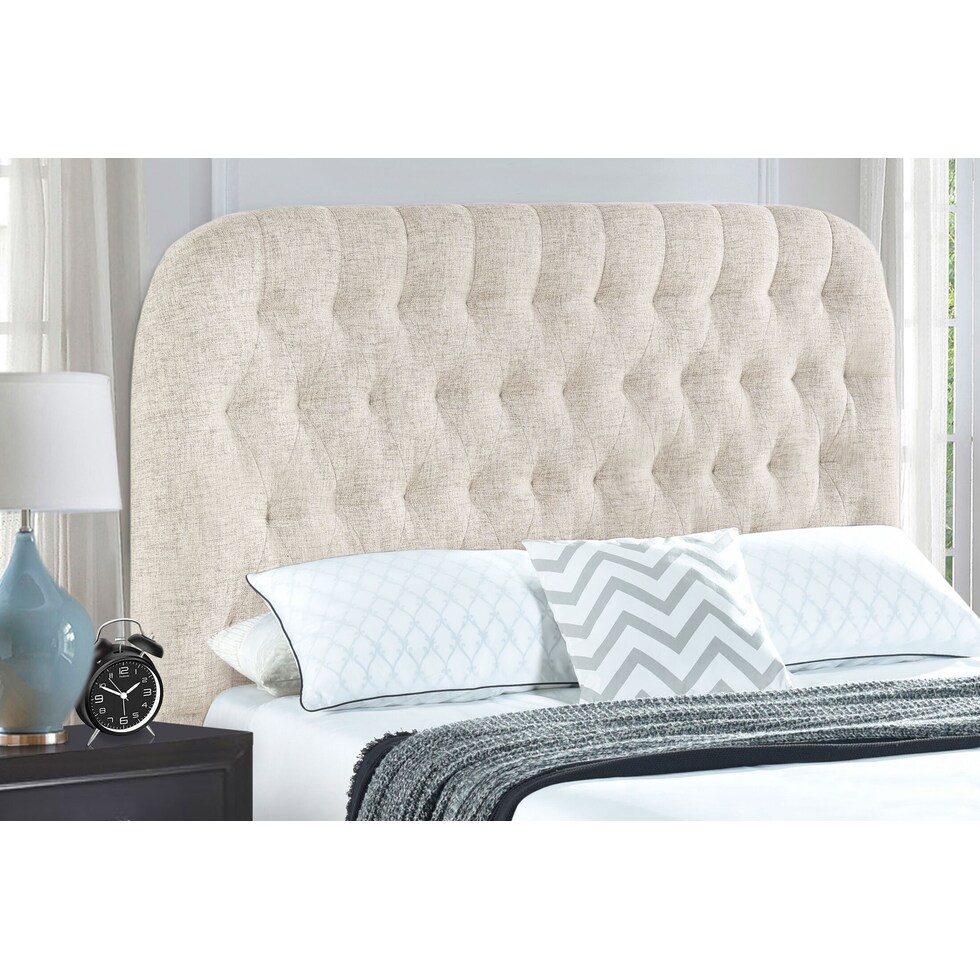 ivy light brown full queen headboard   