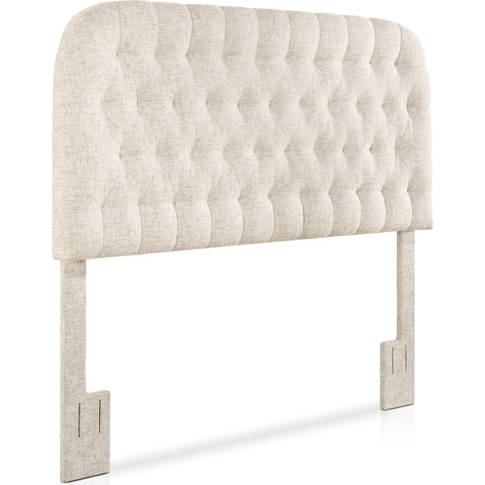 ivy light brown full queen headboard   