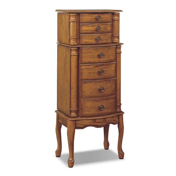 Ivy Jewelry Armoire Oak Value City Furniture