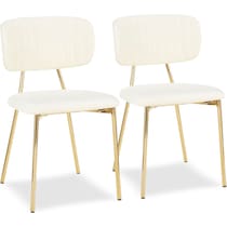 ivy white dining chair   