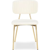 ivy white dining chair   