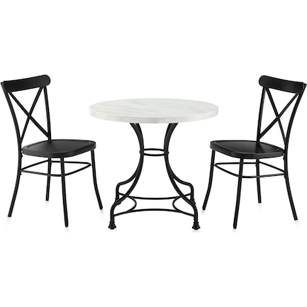 Izzy 32" Table and 2 Lex Chairs