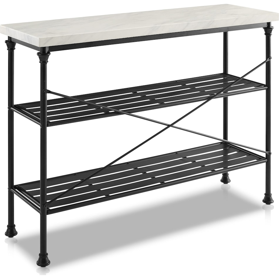 izzy black console table   