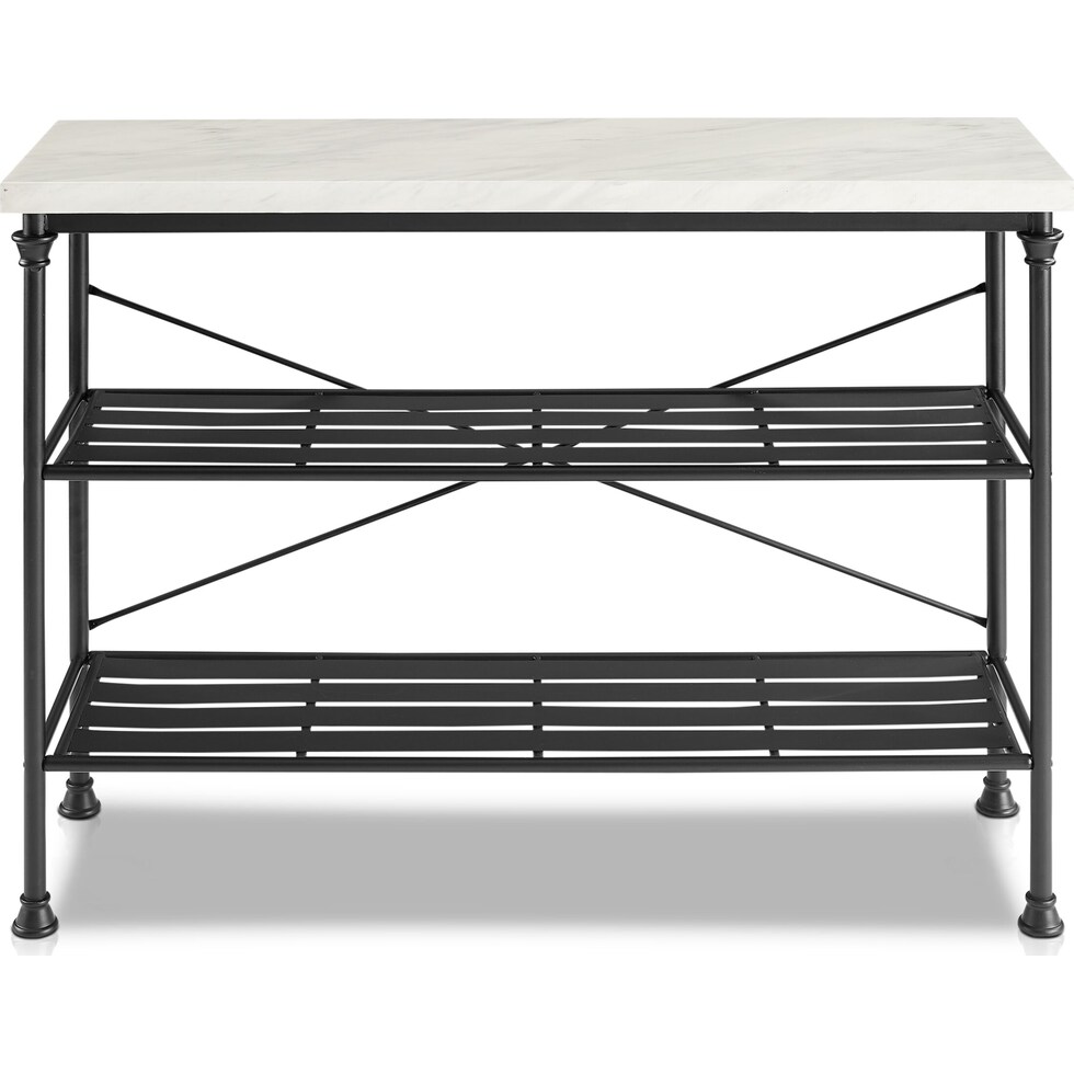 izzy black console table   