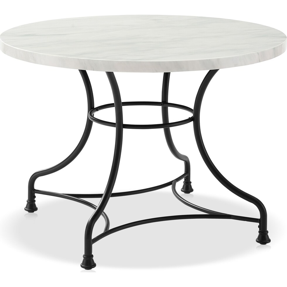 izzy black dining table   