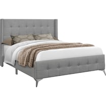 jace gray queen bed   
