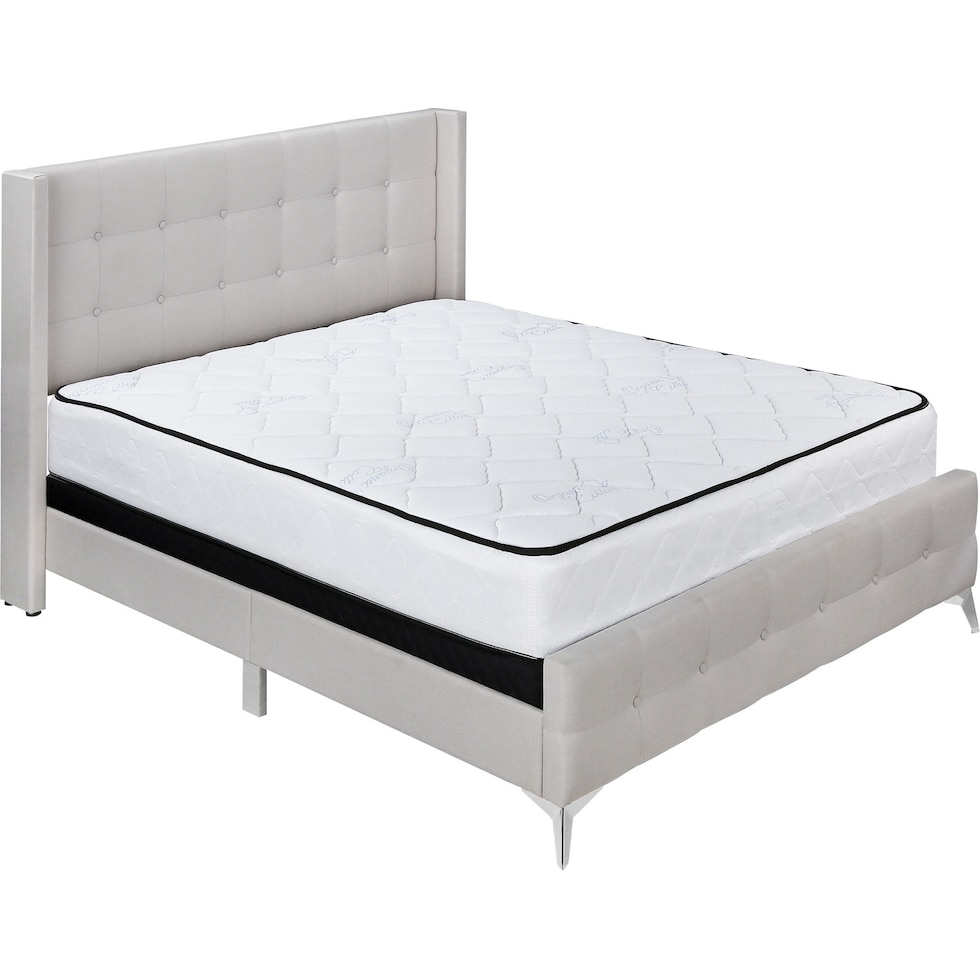 jace neutral queen bed   