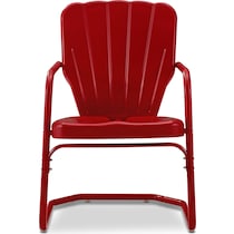 jack red outdoor chair   