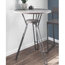 jackie dark brown counter height table   