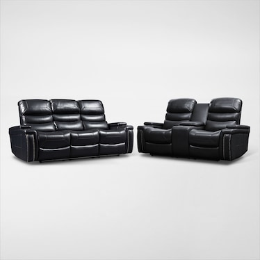 Jackson Triple-Power Reclining Sofa and Loveseat Set