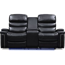 jackson black  pc power reclining living room   