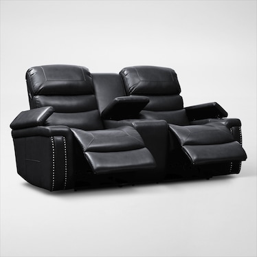 Jackson Triple-Power Reclining Sofa, Loveseat and Recliner - Black