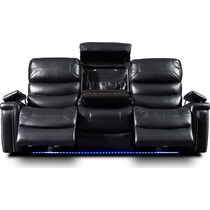 jackson black  pc power reclining living room   