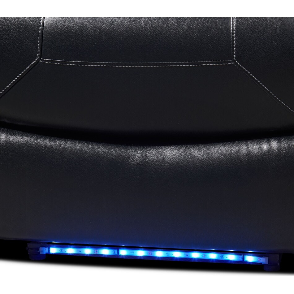 jackson black  pc power reclining living room   