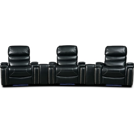 Jackson 5-Piece Triple-Power Reclining Home Theater Sectional
