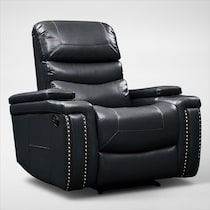 jackson black manual recliner   