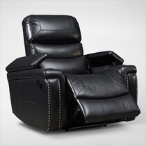 jackson black manual recliner   