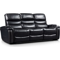 jackson black power reclining sofa   