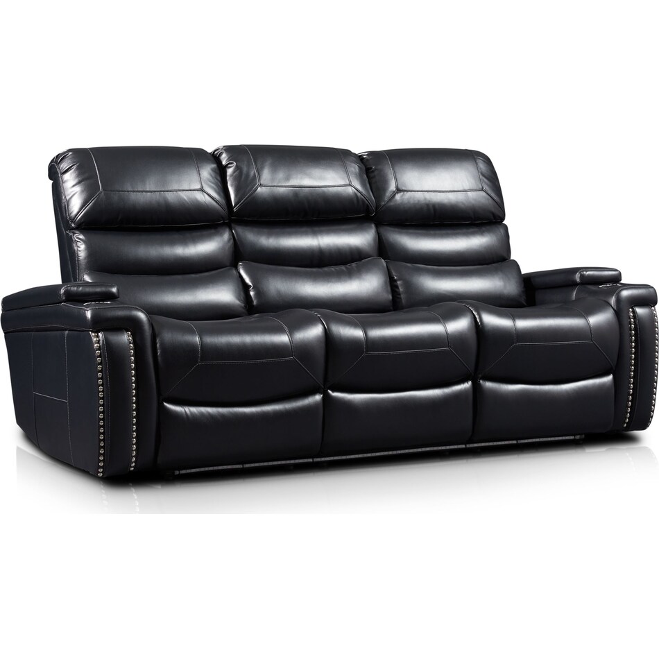 jackson black power reclining sofa   