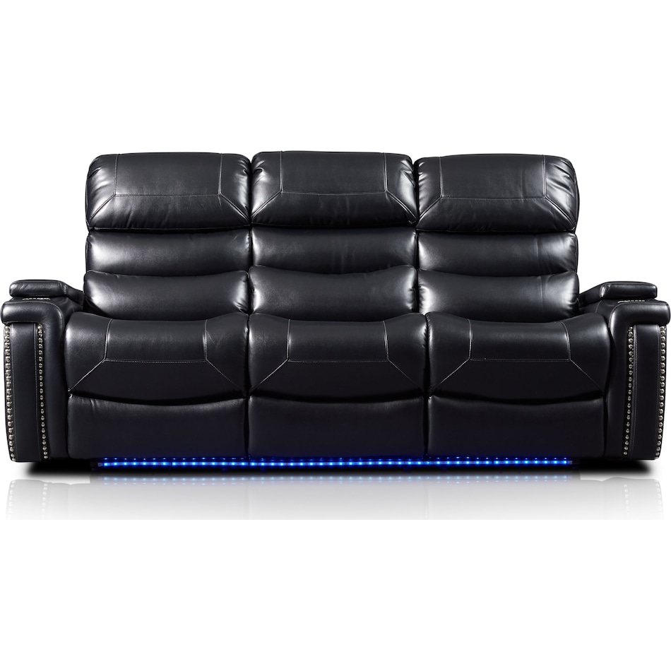 jackson black power reclining sofa   