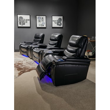 Jackson 5-Piece Triple-Power Reclining Home Theater Sectional