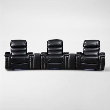 Jackson 5-Piece Triple-Power Reclining Home Theater Sectional