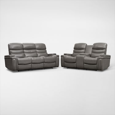 Jackson Triple-Power Reclining Sofa and Loveseat Set