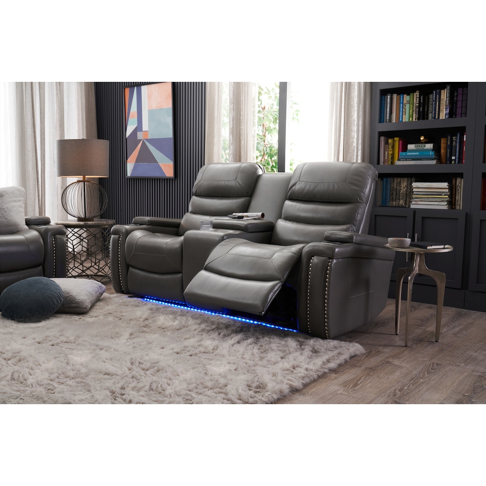 jackson gray loveseat   