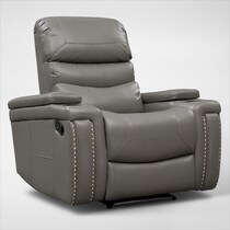 jackson gray manual recliner   