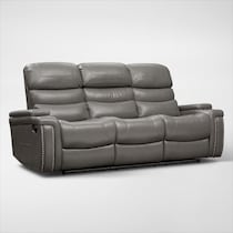 jackson gray manual reclining sofa   