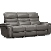 jackson gray manual reclining sofa   