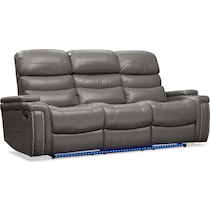 jackson gray manual reclining sofa   