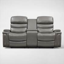 jackson gray power reclining loveseat   